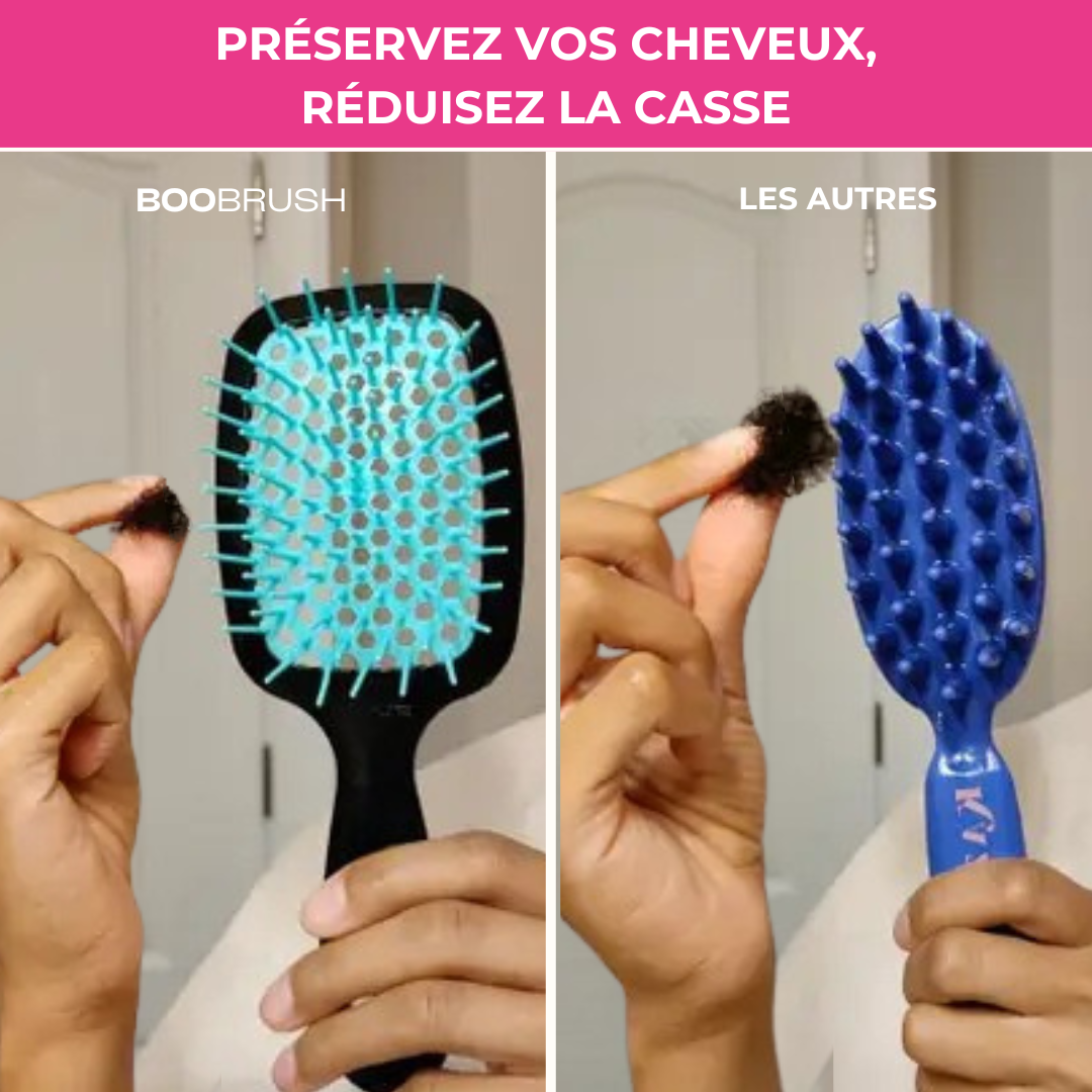 BOOBRUSH BROSSE DÉMÊLANTE ANTI-CASSE